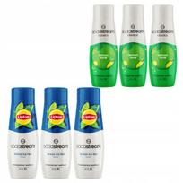 6 Syropów Sodastream Herbata Lemon Ice Tea X3+Lemon Lime Cytryna Limonka X3