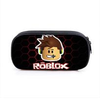 Single-Layer Pencil Case Robles Polyester Vertical Square Stationery Bag Children'S Pencil Bag (as the picture,Compartment pencil case)