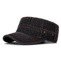 Unisex Korean Washed Denim Baseball Cap - Flat Top, Sun Protection, Spring/Summer Style Adjustable juoda