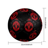 DYDIS 5 „Manchester United“ futbolo kamuolys Spalvingas Visiems amžiams Mašininiu būdu susiūtas PVC Paruoštas varžyboms Patvarus Aukšto atšokimo