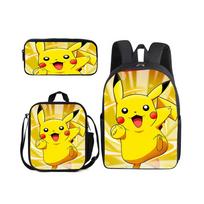 (33) 3PCS Kids School Bag Lunch Bag Pencil Case 01