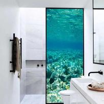 Statiškai prilipdanti langų plėvelė Privacy Ocean Lipni stiklo lipdukas Langų uždangos Langų tonavimo priemonė Namų dekoravimui 40x60cm