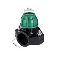 PVC/PP Saddle Clamp 20/25/32/40/50/63/75mm Garden Agricultural Irrigation Pipe PE Quick Connector 3-way Lock Nut Plastic Reducer