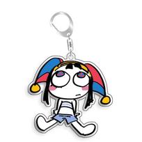 For The Amazing Digital Circus Ragatha Pomni Gangle Kinger Acrylic Selfmade Cute Cartoon Anime Keychain Pendant Toy Gifts 5cm 5cm