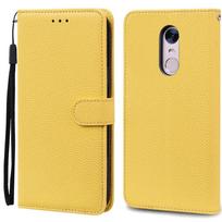Dėklas Xiaomi Redmi 5 Plus Redmi 5 Smūgiams atsparus piniginės tipo atverčiamas dėklas skirtas Xiomi Redmi 5 plus 5plus Telefono dėklai Odinis Fundas Korpusas For Redmi 5 Plus geltona