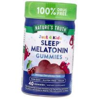 Melatonin for children, Just 4 Kidz Sleep Melatonin Gummies, Nature's Truth 40 tablets Cherry (72509014) Cherry