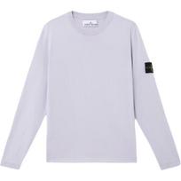 Stone Island Solid Color Crew Neck Long Sleeve Sweater Men sweater Lilac K1S1551000-62S00B9-V0088 XL