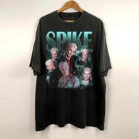 90s Retro Pirated Spike Buffy Pattern Tshirt Summer New Mens Tshirt Casual Fashion Tshirt S