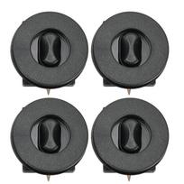 4pcs Universal Car Floor Mounting Clamps Carpet Mats Fixing Clips Black Anti-Slip Floor Holders Sleeves Accessories