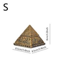 Senovės Egipto piramidės ornamentas Rankdarbis Derva Nuimamas Aromaterapijos žvakių laikiklis Faraonas Mumija Kelionės suvenyras Paslaptingas