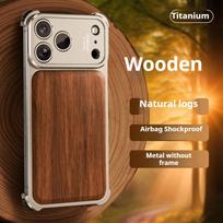 Oatsbasf solidus medinis telefono dėklas iPhone 17 Pro/Pro Max Magsafe metaliniu berėmiu belaidžio įkrovimo smūgiams atspariu apsauginiu dangteliu iPhone17 Pro Max brown