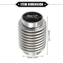 UXCELL 38mm/45mm/50mm/60mm Automobilio išmetamųjų dujų lanksti žarna Išmetamųjų dujų lankstus jungiamasis vamzdis Pripučiamas universalus patvarus nerūdijančio plieno 45x51x95mm