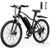 iScooter EB3S 26'' Elektrinio dviračio variklis 350W Baterija 36V15Ah Maksimalus greitis 35KM/H Tinka kelionėms mieste Elektrinis dviratis EB3S juoda