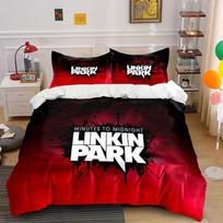 Linkin Park logo design.  Bedding sets Duvet cover sets Duvet covers Pillowcases(1 * Duvet Cover 2 * Pillowcases without duvet insert) 135x200cm
