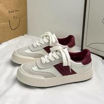 Dexun shoes 22 years autumn new low-top flat baseplate shoes casual shoes contrasting color soft sole non-slip 35