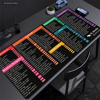 Pc keyboard FL Studio shortcuts mouse pad X large Table mausepad with seamed antislip base Office computer desk mat 300X800X2MM