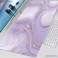 Pastel Marble Large Mouse Pad Aesthetic Fluid Art Desk Mat with Gold Trim NonSlip Rubber Base for Gamers  Office 30x80x0.2cm