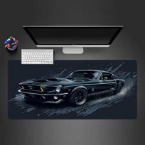 Black Mustang Mouse Pads Cool Car Large Computer Office Game Table Mats XXL Antislip HD Gaming Keyboard Mousepads Long Desk Mat 900x400x2mm black