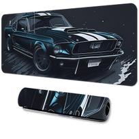 Black Mustang Car Mouse Pads Large Computer Office Game Table Mats XXL Antislip HD Gaming Keyboard Mousepads Long Soft Desk Mat 800x400x2mm