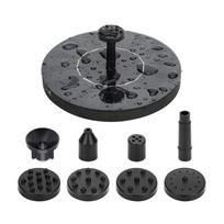 Solar Pump With 8 LED Free Standing Floating Solar Bird Bath Water Pumps For Garden Product Floating Water Fountain Garden Decor