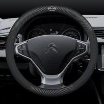 HGRF8 Citroen C1 C2 C3 C4 C5 C6 C7 C8 VTS Automobiliui Suede Anglies Pluošto Odos Kvėpuojanti Ir Neslystanti Vairo Dangtelio Priedai gray
