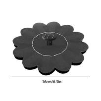 Solar Bird Bath Fountain Flower-Shaped Water Fountain Pump Waterfalls Outdoor Birdbath for Pool Pond Landscape Yard Patio Porch