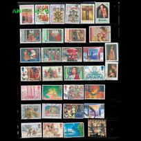 Foreign Original Package 100 All Different All Genuine Worldwide Christmas And Easter Special Datestamped Letters Collect Stamps