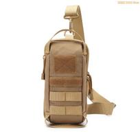 K1AE Professional Tool Bag Water Resistant 1680D Fabric Multiple Compartment Design Crossbody Bag chaki
