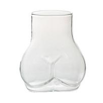 450ML Sėdynės Formos Stiklinė Puodelis Naujoviškas Gėrimo Stiklas Juokingas Kūno Menas 450ML skaidri