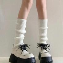 1/3/5/10Pairs JK Style Striped Knit Legwarmers for Autumn and Winter Cold Weather Fashionable Ins Leg Warmers 1Pair balta