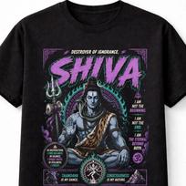 Shiva Hindu God Meditation Yoga Spiritual Deity India Unisex TShirt S