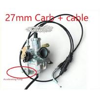 PZ27 27mm 150cc motorcycle dirt bike tricycle atv for cg150 cg 200 250 accelerating Pump Carburetor Dual Cable pz30 30mm 250cc 27mm carb set