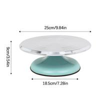 Aluminum Alloy For Home For Cake Decorating Supplies10/12 Inch Silent Bearing Rounded Edges Cake Turntable Revolving Cake Stand