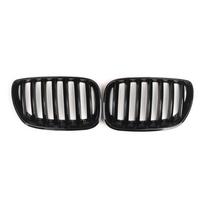 Racing Front Bumper Kidney Grille For BMW X5 E53 LCI 2004-2006, OEM 51137113733, 51137113734 Bright Black