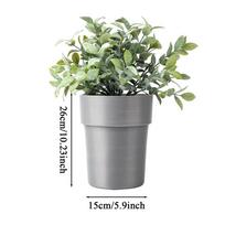 Small Safe Fake Flower Pot Containers Realistic Money Storage Safe Box for Valuables Money Keys Watches Garden Travel Dorm Yard pilka