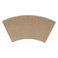 Non Slip Curved Bathroom Mat Absorbent Quick Dry Shower Rug Soft Breathable Blended Fiber Floor Mat 75x40cm Brown Gray Red White ruda