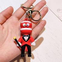 The Amazing Digital Circus Keychain Cute Anime Figure Key Ring Backpack Pendant Fashion Bag Decor Kids Birthday Gift