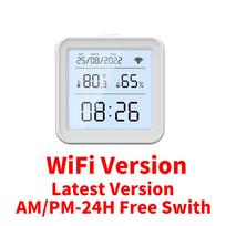Tuya New WiFi Temperature Humidity Sensor Smart Life Backlight Hygrometer Thermometer Sensor Support Alexa Google Home Assistant 4.5V