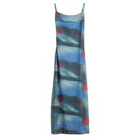 XITAO Fashion Sexy Women Slim Print Slip Suknelė LYD1394 One Size mėlyna