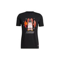 Adidas X Lego x James Harden Fun Block Print Basketball Short Sleeve T-Shirt Men Tops Black GU2714 S
