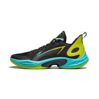 Li-Ning Super lengvi 2024 m. Dragonfly amortizuojantys, neslystantys, lengvi, atšokantys žemo profilio krepšinio bateliai vyrams sportbačiai juodi žali ABAU011-2 40⅓ black