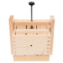 Tofu Mold Pressing DIY Making Tool Hand Tools Die Home Stamper The Wooden Maker beige