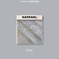 1 vnt. NAPEARL Paprasta Moderni Tiulio Žakardo Tuščiavidurė Pusiau Skaidri Šviesi Užuolaida Svetainei Miegamajam Balkonui Langui Namų Dekorui W100cm x L260cm pilka