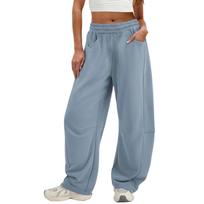 Womens Baggy Pants Wide Leg Pants Sweatpants Casual Fall Trousers With Pockets XL