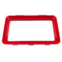 Daugkartinio naudojimo maisto laikymo padėklas, sukraunami kūrybingi maisto ruošimo indai 30*21 cm, be BPA plastiko, šviežio laikymo indas raudona