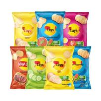 Lay's įvairių skonių bulvių traškučių užkandžių pakuotė