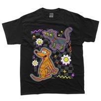 The Simpsons Snowball and Santa's Little Helper Retro T-Shirt 2XL