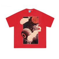 Terraria Eye of Cthulhu T Shirts Pixel Style Game Graphic Printing Tops Summer 100%Cotton Casual Round Neck Men EU Size Tops Men women summer clothes XS raudona