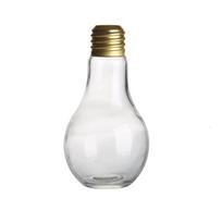 Individualizuota lemputės formos kokteilinė taurė su šiaudiniu baru naktiniame klube puošnus mišrus gėrimų puodelis lauko vakarėliui, nešiojamasis vyno stiklas Lamp Bulb Glass 200ml