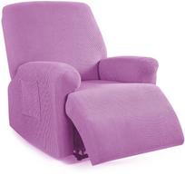 Durable Spandex Jacquard Recliner Living Sofa Elasticized Sofa Slipcover Sofa Cover Household Furniture Protector With Elastic Bottom 1 Seat pink